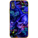 coly_art iPhoneX / iPhone XS blacklighted dinosaurs