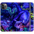 coly_art iPhone blacklighted dinosaurs