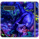 coly_art Samsung blacklighted dinosaurs