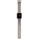 Apple Watch Strap 38mm in Nylon Grey Silver fitting
