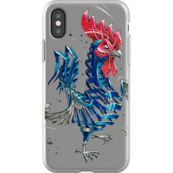 jayn_one iPhone Flexi Case Rooster