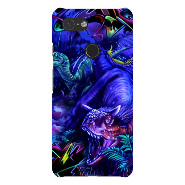 coly_art Google blacklighted dinosaurs