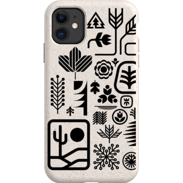 ethnfndr iPhone Eco-friendly Case Earth day black