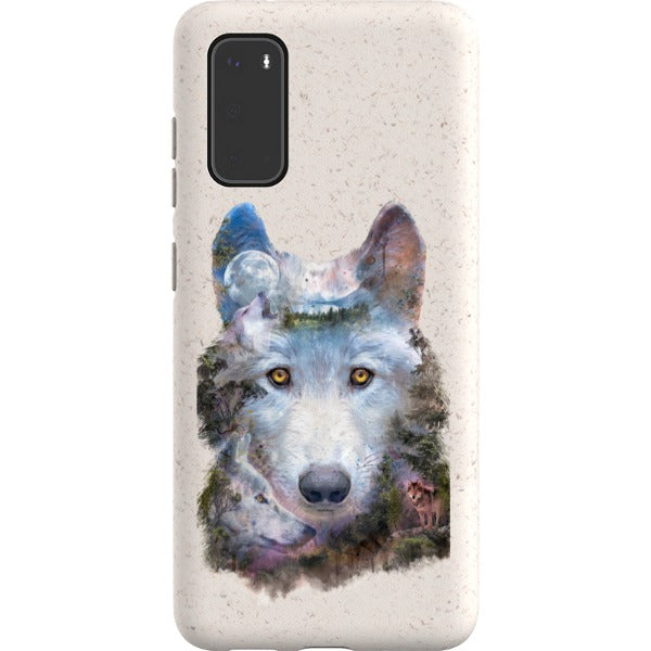 barrettbiggers Samsung Eco-friendly Case wolfmoon
