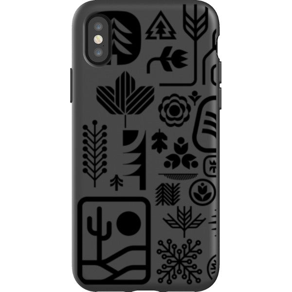 ethnfndr iPhone Flexi Case Earth day black