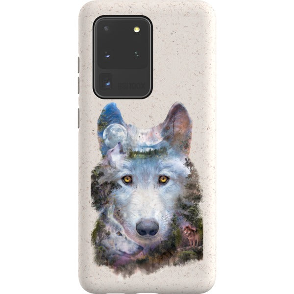 barrettbiggers Samsung Eco-friendly Case wolfmoon