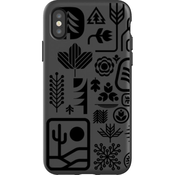 ethnfndr iPhone Flexi Case Earth day black