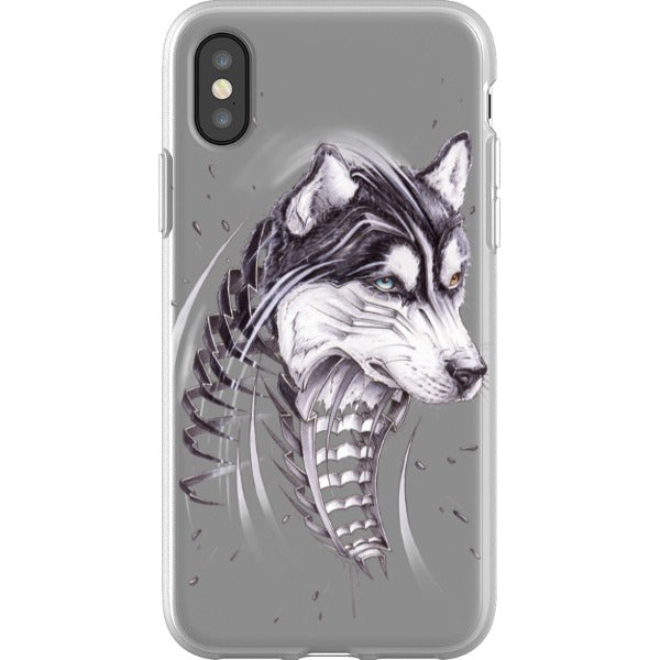 jayn_one iPhone Flexi Case Husky