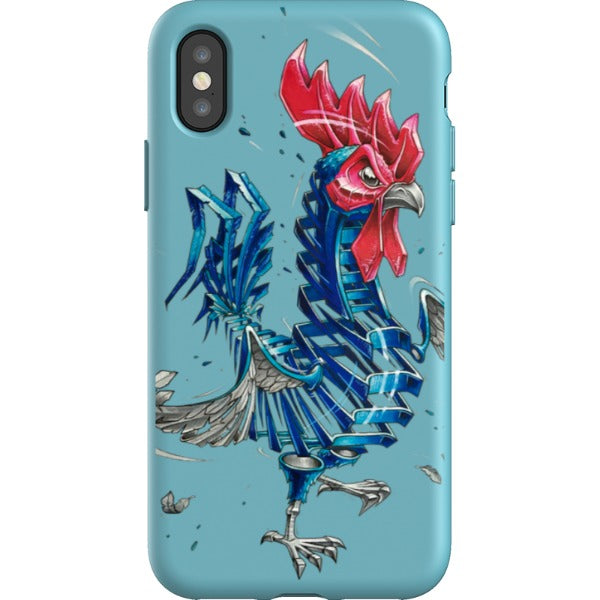 jayn_one iPhone Flexi Case Rooster