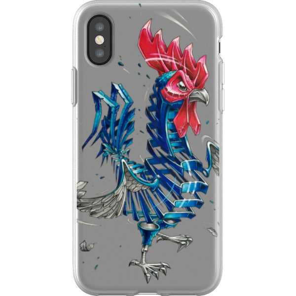 jayn_one iPhone Flexi Case Rooster