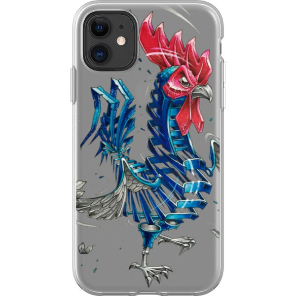 jayn_one iPhone Flexi Case Rooster