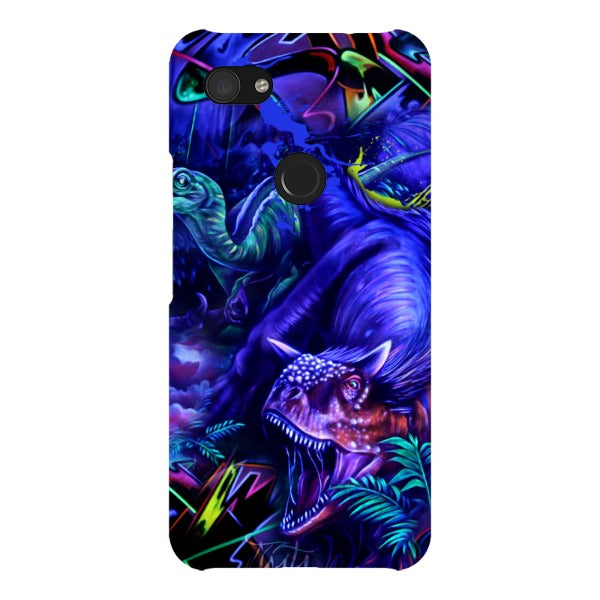 coly_art Google blacklighted dinosaurs