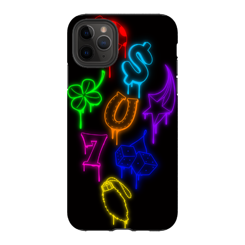 iPhone 11 Pro Max Tough Case (Black TPU) in Gloss