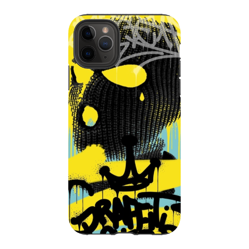 iPhone 11 Pro Max Tough Case (Black TPU) in Gloss